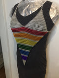 RAINBOW CHAINMAIL FESTIVAL 'V' SHIRT