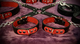 COBRA EMBOSSED LEATHER BONDAGE SET