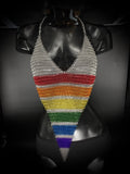 RAINBOW CHAINMAIL FESTIVAL 'V' SHIRT