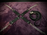 COBRA EMBOSSED LEATHER BONDAGE SET