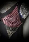 PINK CHAINMAIL STYLE BRA FESTIVAL SHIRT