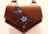 LEATHER HUMINGBIRD PURSE