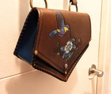 LEATHER HUMINGBIRD PURSE