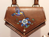 LEATHER HUMINGBIRD PURSE