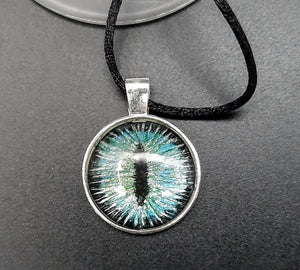 SILVER AND TEAL DRAGONS EYE