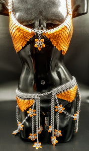 ORANGE FLOWER SCALEMAIL SET