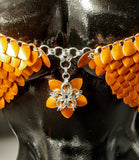 ORANGE FLOWER SCALEMAIL SET