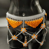 ORANGE FLOWER SCALEMAIL SET