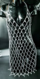 CHAINMAIL DRESS WITH GLASS BEADS