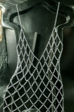 CHAINMAIL DRESS WITH GLASS BEADS