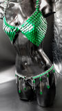 GREEN SCALEMAIL  SET