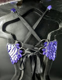 PURPLE SCALEMAIL SET (full cover bra)