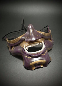 Samurai style leather mask