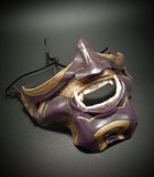 Samurai style leather mask