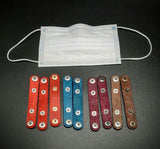 LEATHER 'EAR SAVER' MASK CLIPS- 2 in 1 (7")