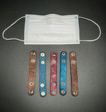 LEATHER 'EAR SAVER' MASK CLIPS- 2 in 1 (7")