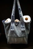 LIGHT BLUE DENIM ‘to go’ bag