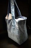 LIGHT BLUE DENIM ‘to go’ bag