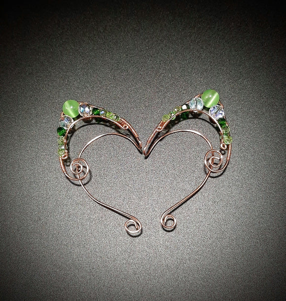 COPPER, GLASS AND GREEN ELF EARS